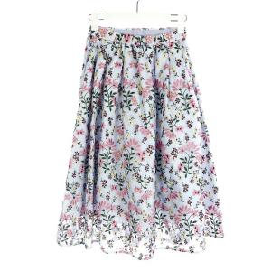 TOCCA 19SS LOTUS ROSE ひざ丈フレアスカート パープル