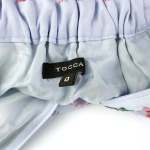 TOCCA 19SS LOTUS ROSE ひざ丈フレアスカート パープル