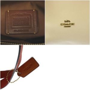 COACH ハドリー ホーボー カラーブロック トートバッグ バイカラー アイボリー ブラウン