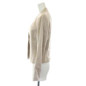 ANAYI セットアップ フォーマル ノーカラージャケット ワンピース フレンチスリーブ 38 ベージュ