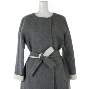 ANAYI コート ウール ロング M グレー