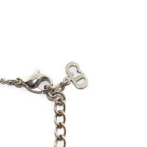 Christian Dior ネックレス ペンダント ロゴキューブ ラインストーン シルバー