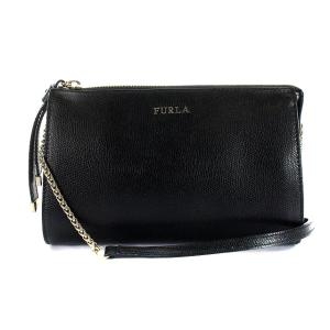 FURLA ショルダーバッグ レザー ブラック