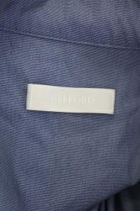 CELFORD 20SS シャツワンピース ロング スキッパー 長袖 ONESIZE 青 ブルー
