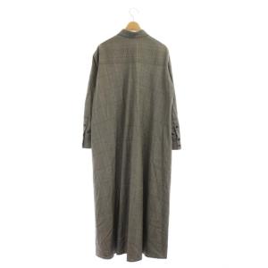 ANAYI 20AW グレンチェックシャツワンピース 36 グレー