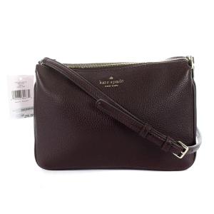 JACKSON TRIPLE GUSSET CROSSBODY ショルダーバッグ レザー ブラウン