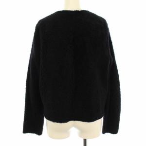 ANAYI ムートンボアライダースジャケット 38 ブラック