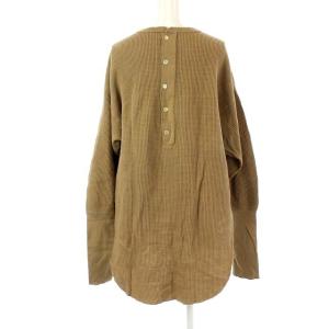 AMERICANA サーマルプルオーバーカットソー ブラウン