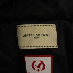 UNITED ARROWS ダウンコート アウター ロング フード ブルーフォックスファー ブラック