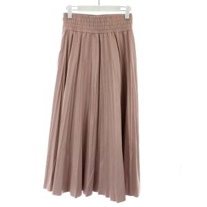 CELFORD 21AW フェイクレザープリーツスカート フレアスカート マキシ ロング 36 S ピンク CWFS214051