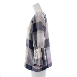BLUE LABEL CRESTBRIDGE 20SS ブラウス チェック 36 ラベンダー