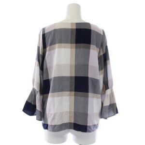 BLUE LABEL CRESTBRIDGE 20SS ブラウス チェック 36 ラベンダー
