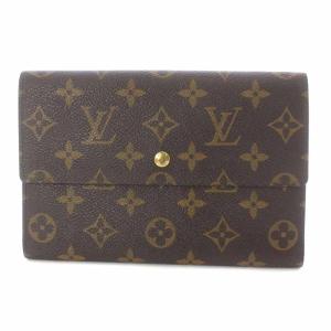 LOUIS VUITTON ポシェット パスポール モノグラム パスポートケース 長財布 小銭入れ ブラウン M60135