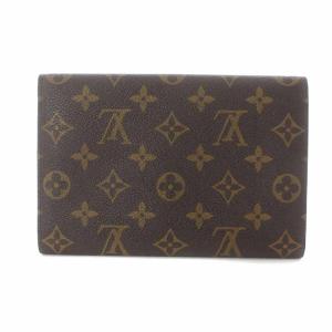 LOUIS VUITTON ポシェット パスポール モノグラム パスポートケース 長財布 小銭入れ ブラウン M60135