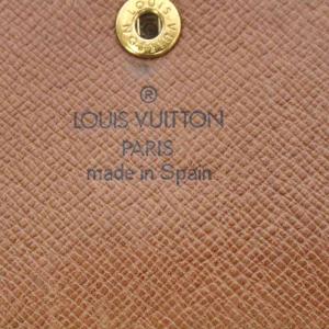 LOUIS VUITTON ポシェット パスポール モノグラム パスポートケース 長財布 小銭入れ ブラウン M60135