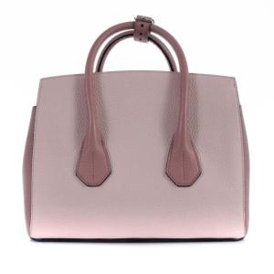 BALLY SOMMET SMALL ハンドバッグ バイカラー レザー ピンク ベージュ
