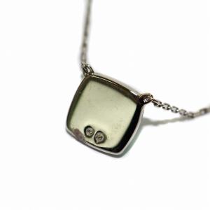 SWAROVSKI Tempo Antique Green ネックレス クリスタル スクエア シルバー グリーン