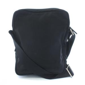 PRADA ショルダーバッグ ロゴプレート ナイロンブラック