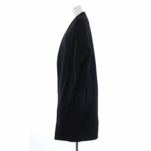 ENFOLD ノーカラーコート アウター ロング トッパー 38 M 黒 ブラック