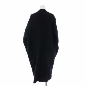ENFOLD ノーカラーコート アウター ロング トッパー 38 M 黒 ブラック