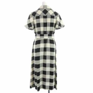 GRACE CONTINENTAL 19AW シャツワンピース チェック ベルト ペチコート付き 38 ブラック