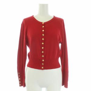 インプレッション カーディガン ニット 長袖 赤 レッド