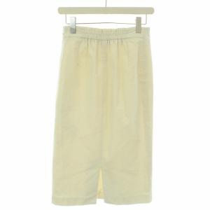 ANAYI スカート ロング ミモレ タイト コーデュロイ イージー 36 S ホワイト