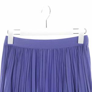 ANAYI 22SS ライトローンサーキュラーフレアスカート ロング 36 S 紫 パープル