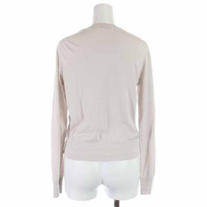 ANAYI 21SS レーヨンナイロンランダムリブVネックカーディガン ニット 長袖 38 ライトグレー