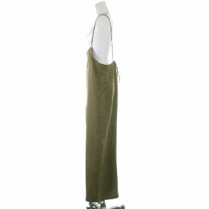 Spick&Span 21SS リネンライクキャミサロペット オールインワン サロペット オーバーオール ロング 36 S カーキ