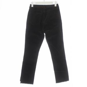 Spick&Span 20AW コーデュロイミッドライズスリムストレート パンツ ジップフライ カットオフ 38 グレー