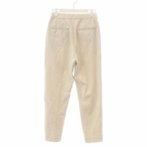 UNITED ARROWS 21AW ピンタックパンツ テーパードパンツ ジップフライ 38 M アイボリー