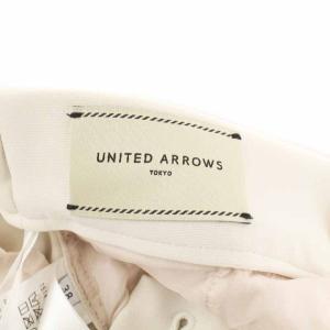 UNITED ARROWS 21AW ピンタックパンツ テーパードパンツ ジップフライ 38 M アイボリー