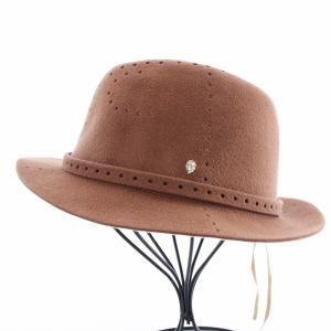 HELEN KAMINSKI ソフト帽 ハット パンチング ラビットフェルト 茶 ブラウン