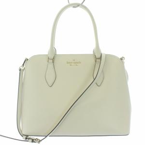 ダーシー ラージサッチェル 2WAY トートバッグ ショルダーバッグ レザー 白 アイボリー