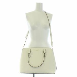 kate spade new york ダーシー ラージサッチェル 2WAY トートバッグ ショルダーバッグ レザー 白 アイボリー