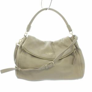 ハンドバッグ ショルダーバッグ 2way レザー ベージュ