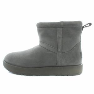 UGG australia CLASSIC MINI WATERPROOF ムートン ショート US7 グレー