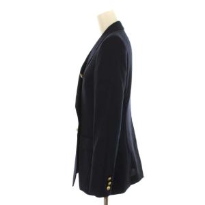 ANAYI 22SS ウールオックスダブル ジャケット 紺ブレ ダブル 金ボタン 10221710020 背抜き ノーベント 本切羽 36