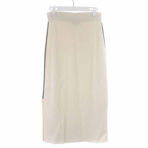 Theory 21SS DBF COTTON COVER STITCH SKT ニットスカート タイトスカート ロング カシミヤ混 スリット
