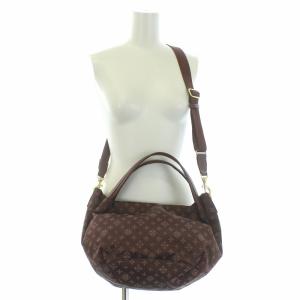 russet ハンドバッグ ショルダー 2way ナイロン 総柄 赤紫 ボルドー