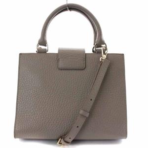 FURLA フロー ハンドバッグ ショルダーバッグ 2way レザー グレー