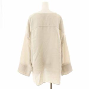 ADORE 19AW ドライハイツイストブラウス シャツ 長袖 38 M ベージュ 5310110234