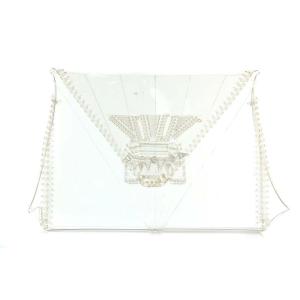 Vinyl Chloride Cloth Clutch Bag クラッチバッグ セカンドバッグ クリアバッグ パール クリア色