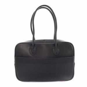 A.D.M.J. リバティ ソフト ミニボストンバッグ ハンドバッグ レザー ネイビー