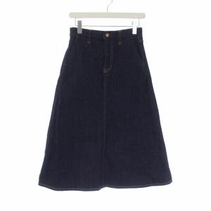 DENIM 22SS フレアデニムスカート ロング 34 ネイビー