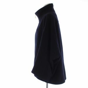 ANAYI 21AW ラムウールケープコート 38 紺