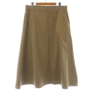 19SS コーマ チノクロスフレアスカート ロング 48 4L ベージュ SKWWKS0116