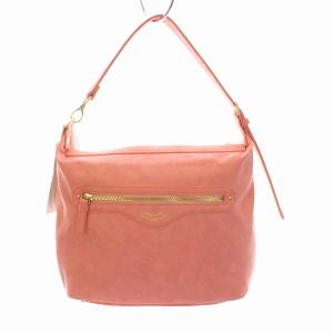ハンドバッグ ショルダーバッグ 2WAY フェイクレザー サーモンピンク