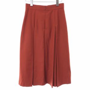 ANAYI 19AW プリーツスカート フレア ロング ミモレ 36 ブラウン